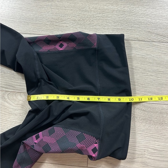 2XU Black Compression Legging Tights Pink Side Print - Picture 9 of 10